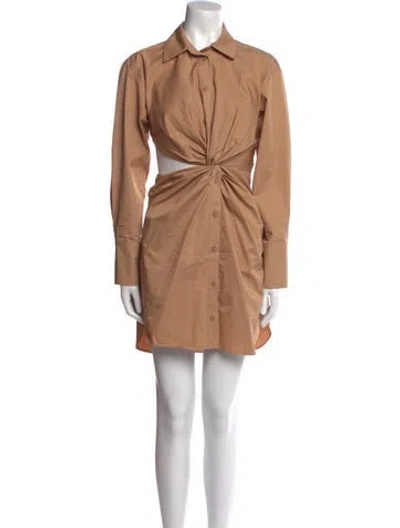 Pre-owned Alexis Mini Dress In Brown