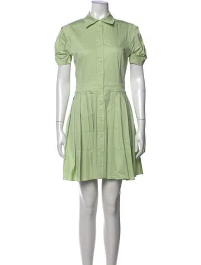 Pre-owned Alexis Mini Dress In Green