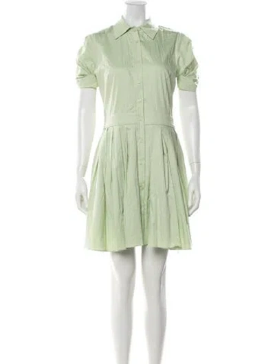 Pre-owned Alexis Mini Dress In Green
