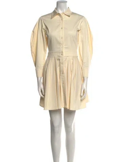 Pre-owned Alexis Mini Dress In Neutral