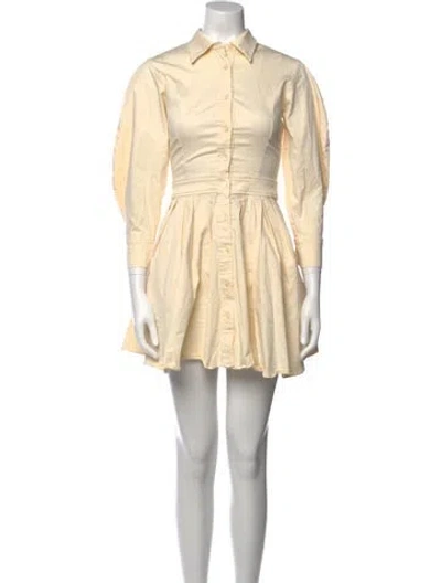 Pre-owned Alexis Mini Dress In Neutral
