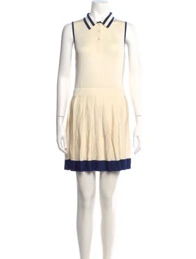 Pre-owned Alexis Mini Dress In Neutral