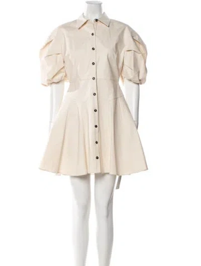 Pre-owned Alexis Mini Dress In Neutral
