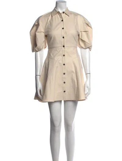 Pre-owned Alexis Mini Dress In Neutral