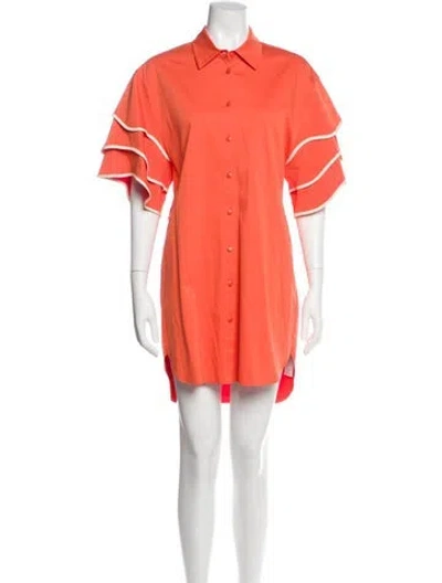 Pre-owned Alexis Mini Dress In Orange