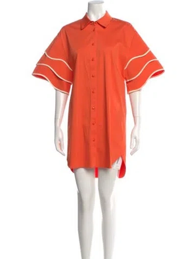 Pre-owned Alexis Mini Dress In Orange