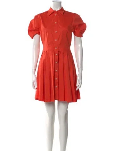 Pre-owned Alexis Mini Dress In Orange