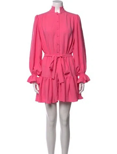 Pre-owned Alexis Mini Dress In Pink