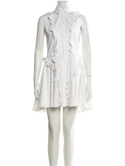 Pre-owned Alexis Mini Dress In White