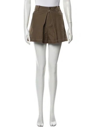 Pre-owned Alexis Mini Shorts In Brown