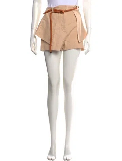 Pre-owned Alexis Mini Shorts In Brown/neutrals