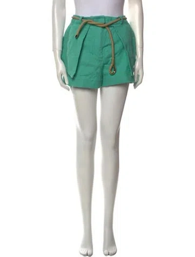 Pre-owned Alexis Mini Shorts In Green