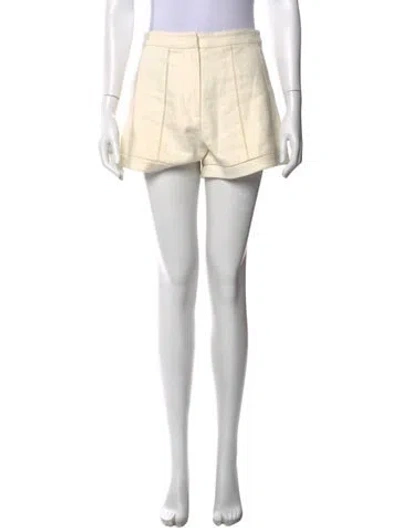 Pre-owned Alexis Mini Shorts In Neutral