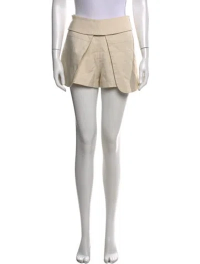 Pre-owned Alexis Mini Shorts In Neutral