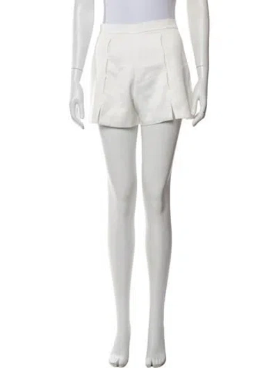 Pre-owned Alexis Mini Shorts In Neutrals/white