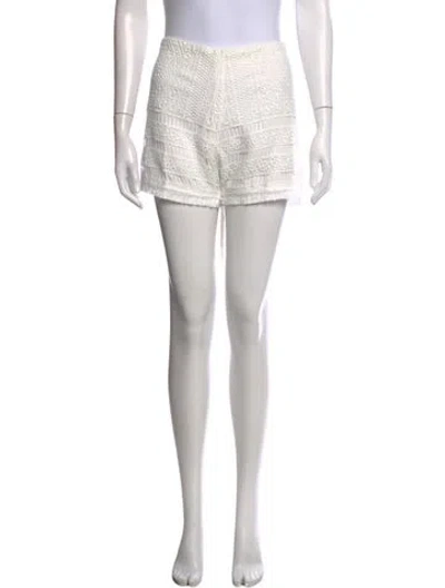 Pre-owned Alexis Mini Shorts In White