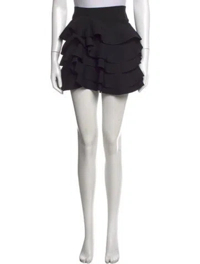 Pre-owned Alexis Mini Skirt In Black
