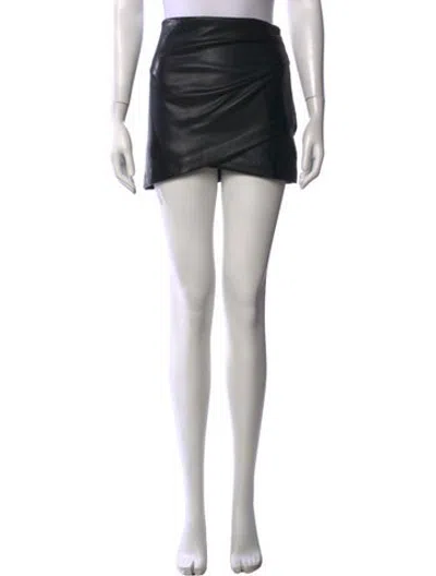 Pre-owned Alexis Mini Skirt In Black