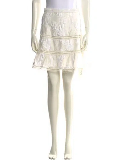 Pre-owned Alexis Mini Skirt In Neutral