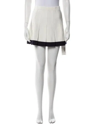 Pre-owned Alexis Mini Skirt In Neutrals