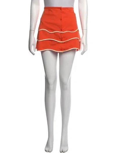 Pre-owned Alexis Mini Skirt In Orange
