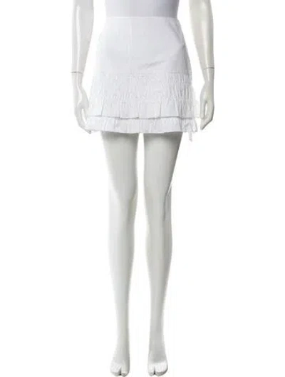 Pre-owned Alexis Mini Skirt W/ Tags In White
