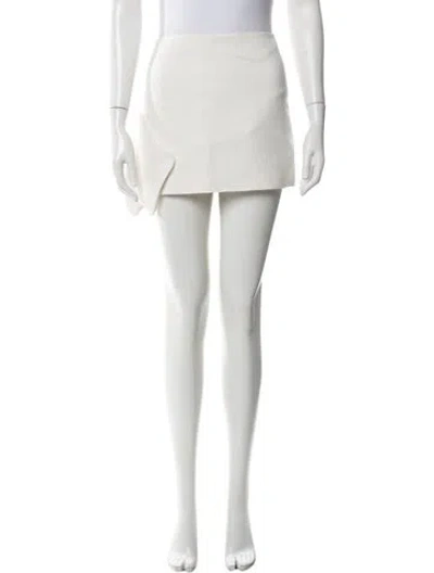 Pre-owned Alexis Mini Skirt In White