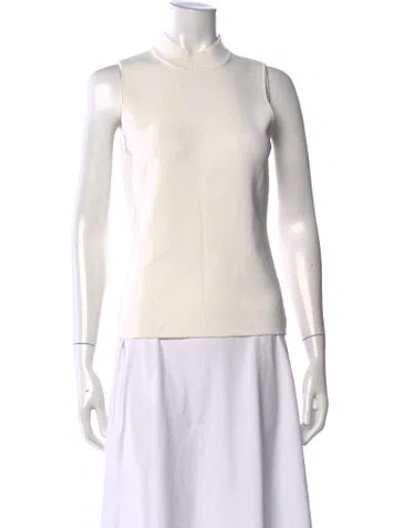 Pre-owned Alexis Mock Neck Sweater In Neutrals