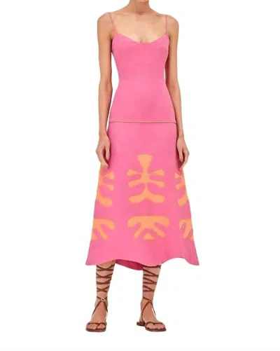 Alexis Nalory Dress In Hibiscus In Pink