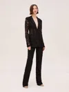 Alexis Nate Pant In Black French Lace