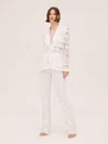Alexis Nate Pant In White French Lace