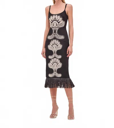 Alexis Naturi Midi Dress In Black White