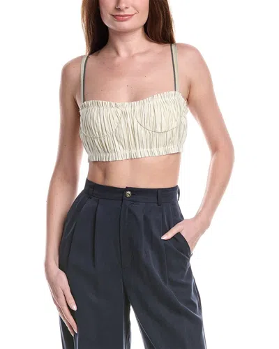 Alexis Nora Linen-blend Top In Neutral