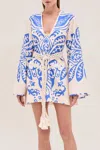 Alexis Noriko Dress Sapphire Palm