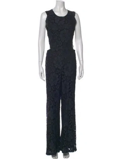 Pre-owned Alexis Nylon Lace Pattern Jumpsuit In Multi