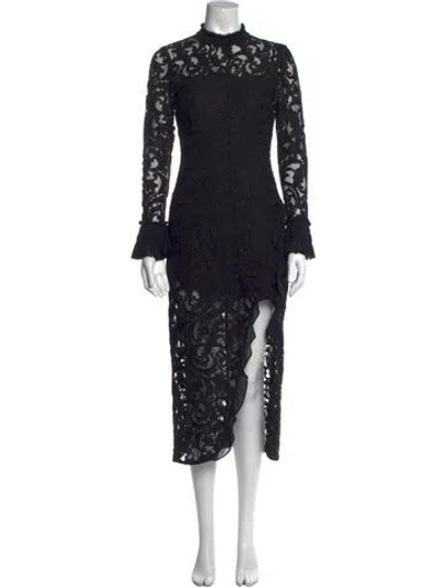 Pre-owned Alexis Nylon Long Dress In Black