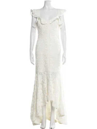 Pre-owned Alexis Nylon Long Dress W/ Tags In Neutrals