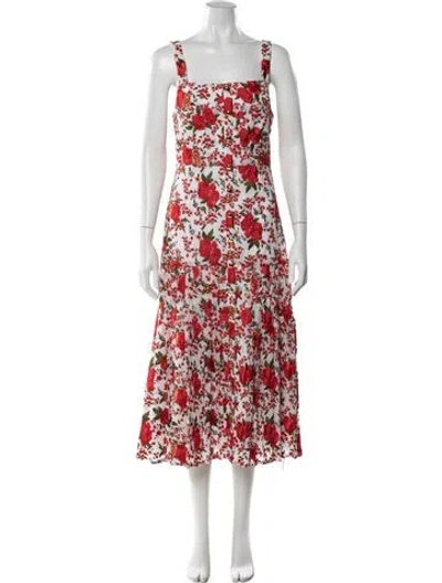 Pre-owned Alexis Nylon Midi Length Dress In Multi