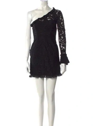 Pre-owned Alexis Nylon Mini Dress In Black