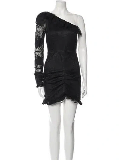 Pre-owned Alexis Nylon Mini Dress In Black