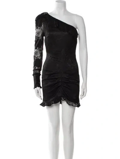 Pre-owned Alexis Nylon Mini Dress In Black