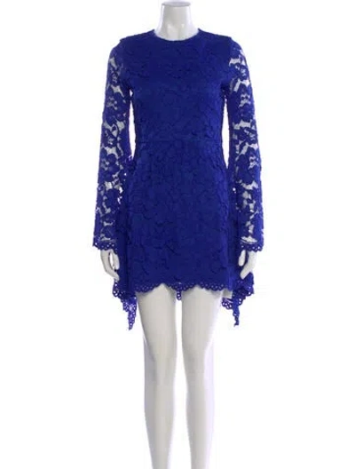 Pre-owned Alexis Nylon Mini Dress In Blue