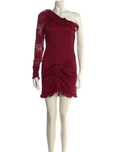 Pre-owned Alexis Nylon Mini Dress In Red