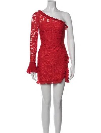 Pre-owned Alexis Nylon Mini Dress In Red