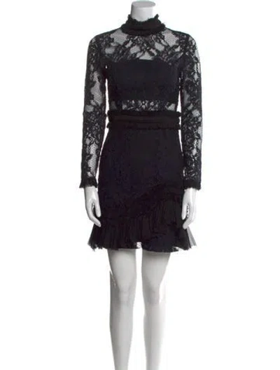 Pre-owned Alexis Nylon Mini Dress W/ Tags In Black