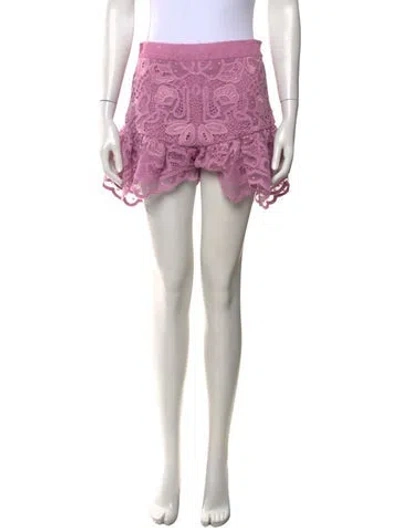 Pre-owned Alexis Nylon Mini Shorts In Purple