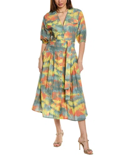 Alexis Oasis Midi Dress In Orange
