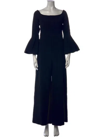 Pre-owned Alexis Off-the-shoulder Jumpsuit In Blue