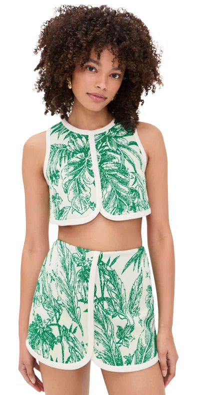 Alexis Ola Top Verde Palm In Green