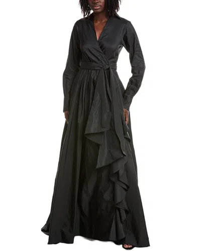 Alexis Ollie Wrap Gown In Black